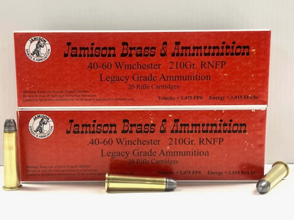 New! Jamison 40-60 winchester 210gr RNFP 40 Rounds-img-1