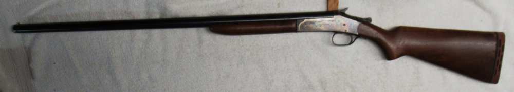 Iver Johnson, Invincible, 30 In, 12 Ga Single barrel Shotgun. Ejector.-img-0