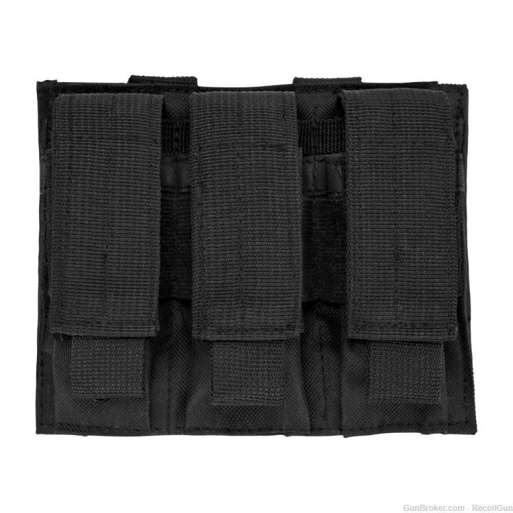 VISM by NcSTAR CVP3P2932B Triple Pistol Mag Pouch - Black-img-0