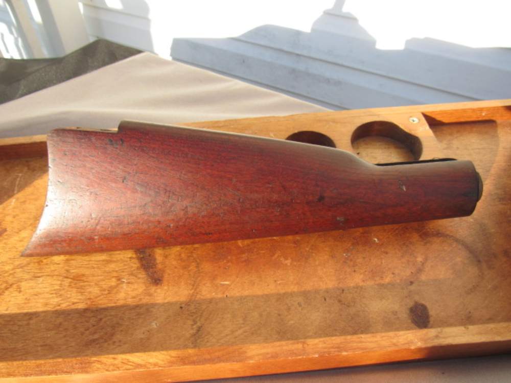 Winchester Model 1873 Rifle Butt Stock, Original, Nice Condition-img-0
