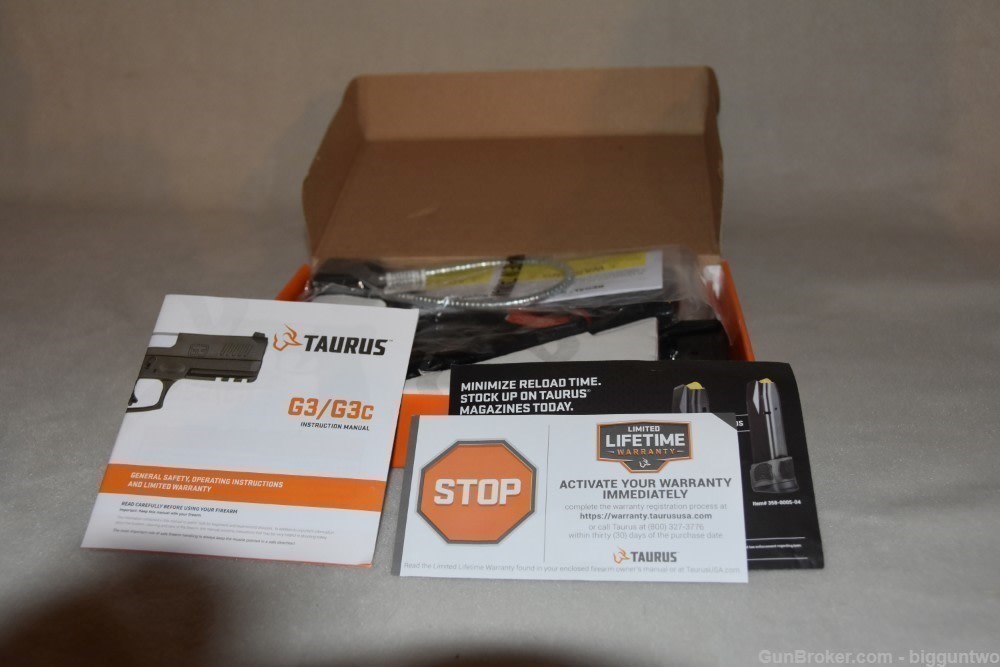 Taurus G3C931 Semi Auto Pistol, 9MM Caliber NIB -img-3