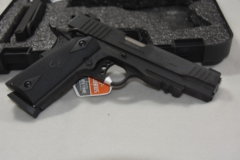 TAURUS 1911 45 AUTO 5" 8-RD PISTOL Brand New in Durable Case w/ paper     -img-0
