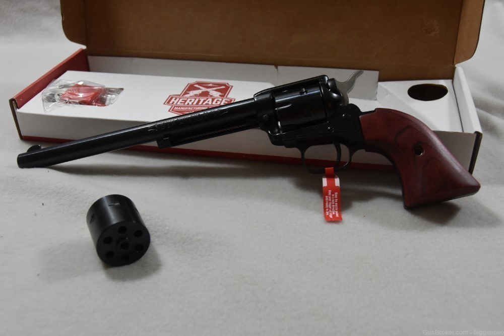 HERITAGE ROUGH RIDER 22 LR/22WMR 9" 6-RD REVOLVER Brand New in Box w/ paper-img-3