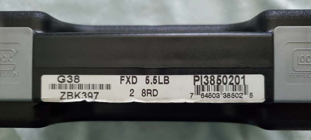 Glock 38 Gently Used in the Box with Extras: 5 mags (3x8/2x10) + 2 holsters-img-1