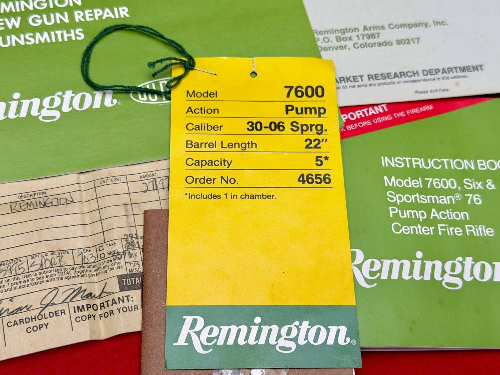 Remington 7600 30-06 Factory Blue Pump Action Rifle in OG Box Collector!-img-22