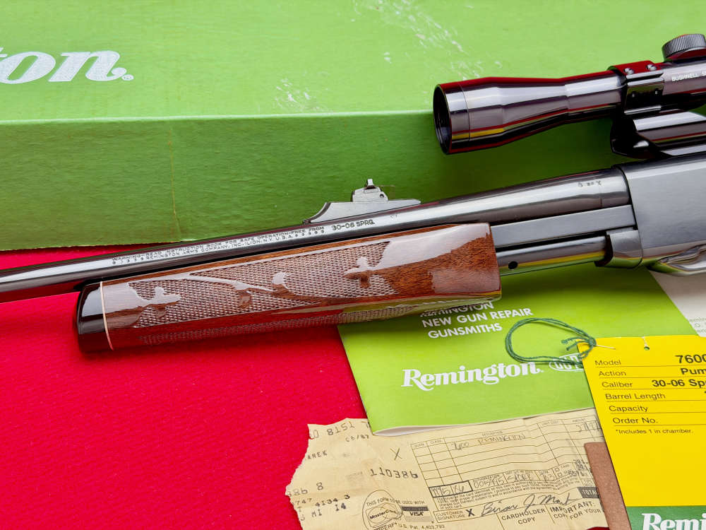 Remington 7600 30-06 Factory Blue Pump Action Rifle in OG Box Collector!-img-3