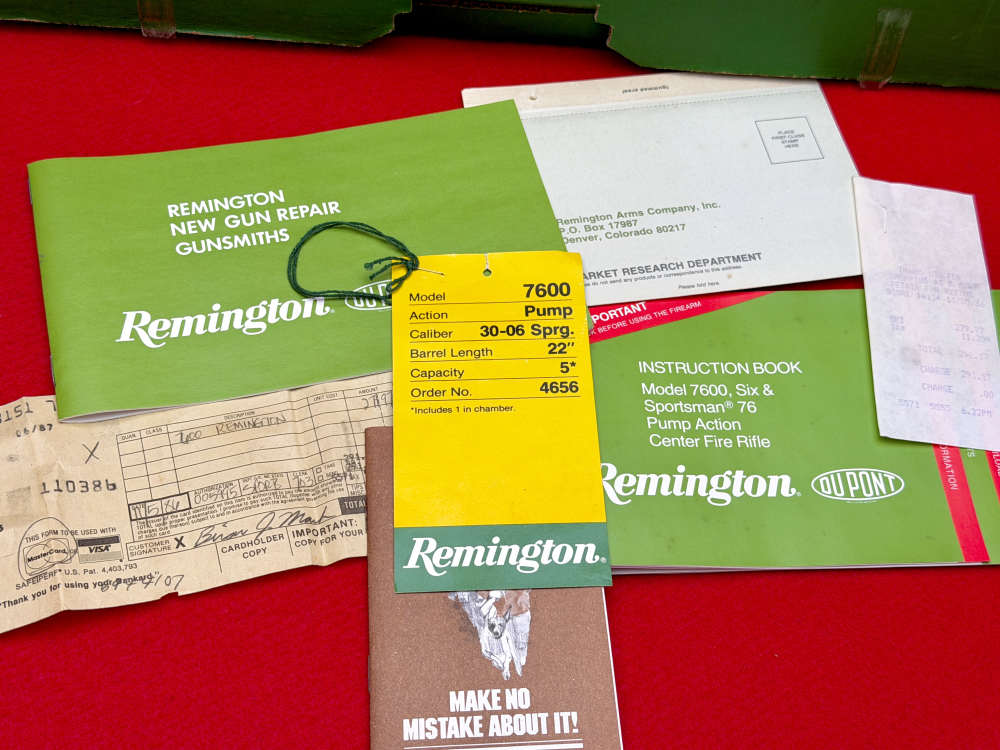 Remington 7600 30-06 Factory Blue Pump Action Rifle in OG Box Collector!-img-21