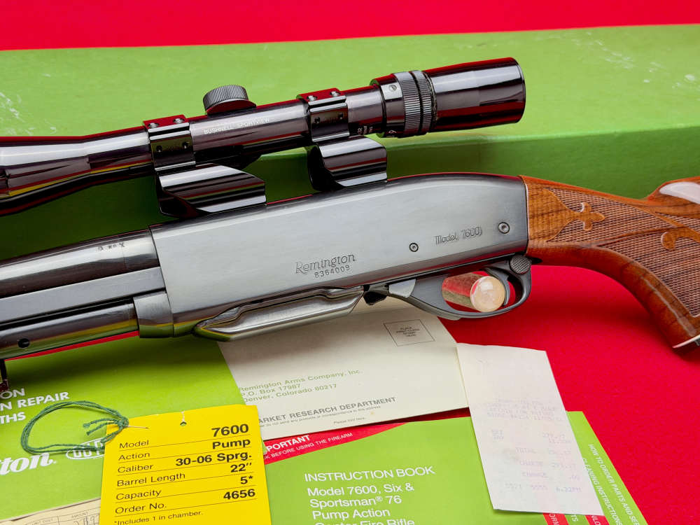 Remington 7600 30-06 Factory Blue Pump Action Rifle in OG Box Collector!-img-4