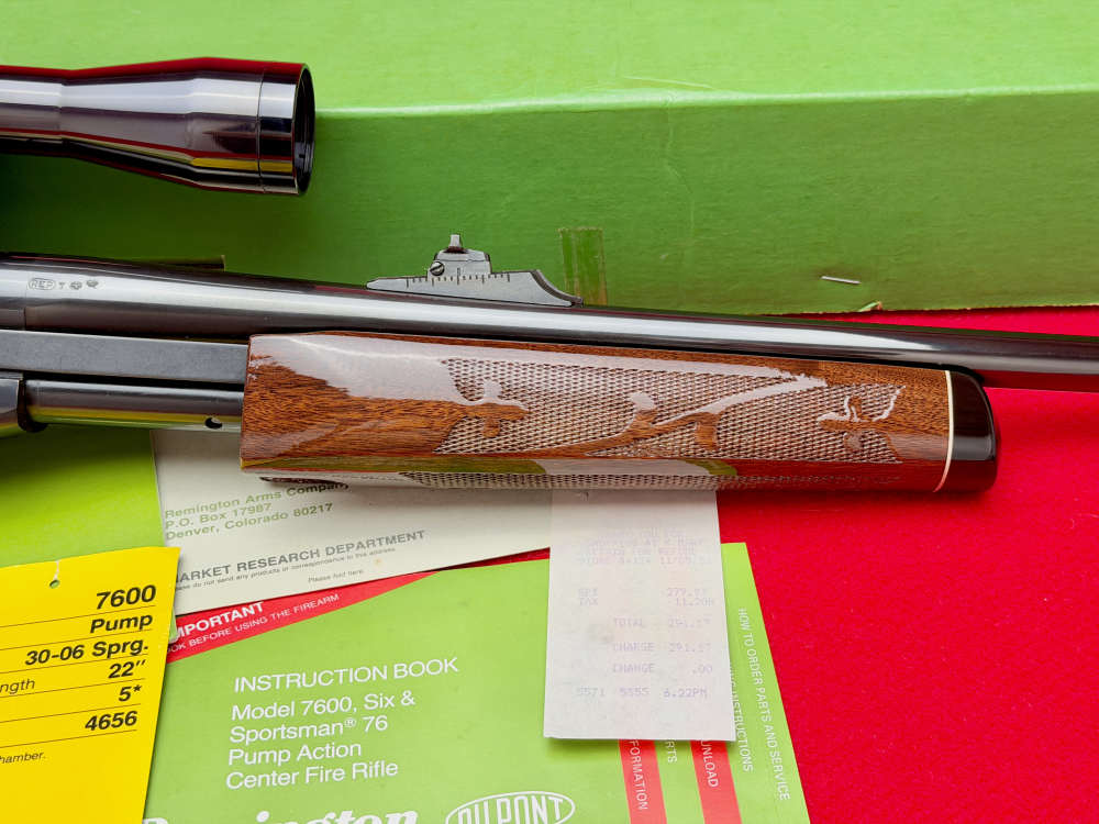 Remington 7600 30-06 Factory Blue Pump Action Rifle in OG Box Collector!-img-8