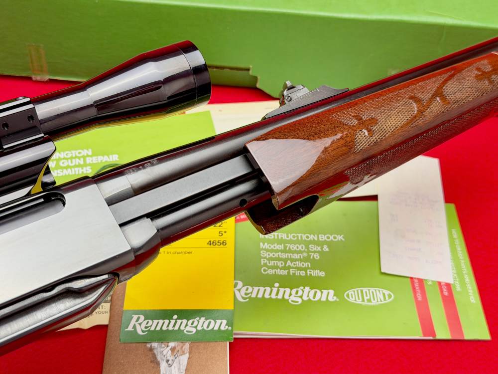 Remington 7600 30-06 Factory Blue Pump Action Rifle in OG Box Collector!-img-19