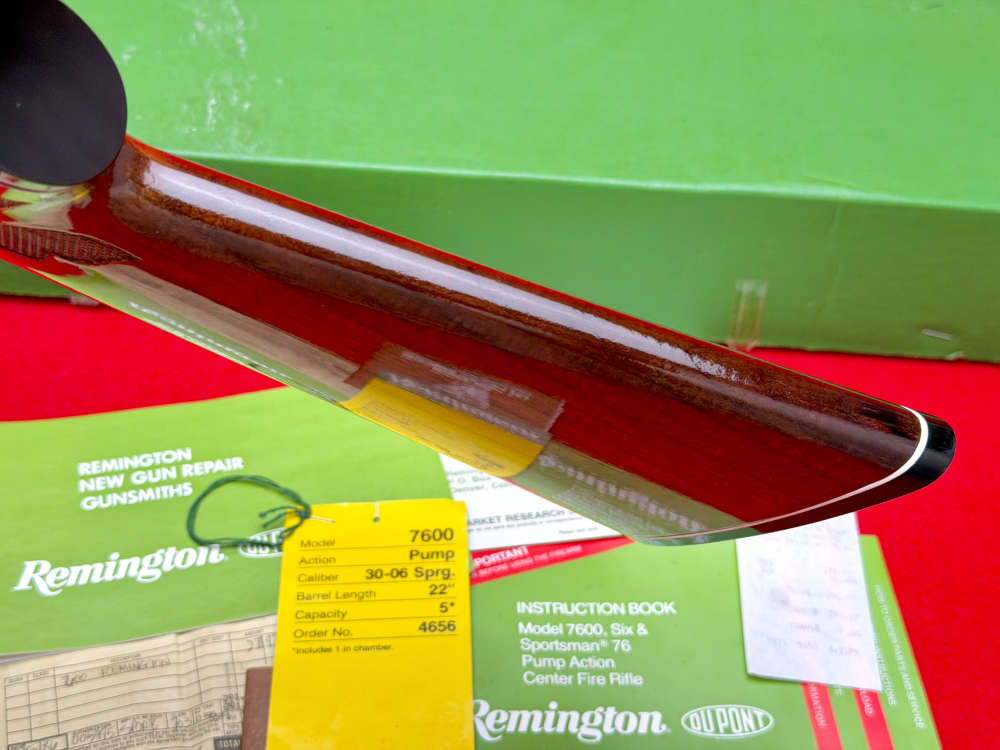 Remington 7600 30-06 Factory Blue Pump Action Rifle in OG Box Collector!-img-11