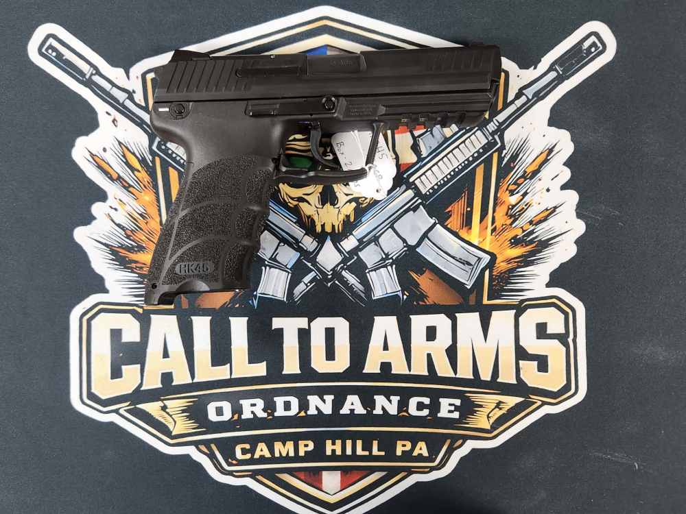 used HK Heckler & Koch HK45 .45 ACP DA/SA – 2 Mags – Factory Case – E-img-0
