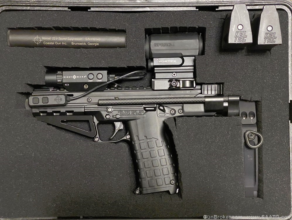 MP7 Micro CP33 22LR Suppressor Green Laser Light Red Dot 50rd Mag-img-5