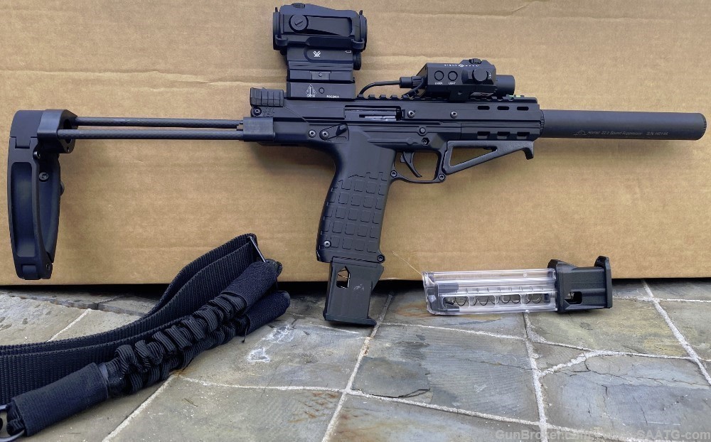 MP7 Micro CP33 22LR Suppressor Green Laser Light Red Dot 50rd Mag-img-0