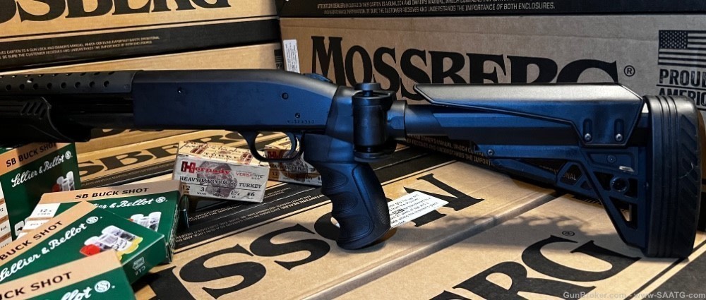 Mossberg Tactical Defense Riot Assault 12ga Shotgun BLACK Side Fold Stock-img-2