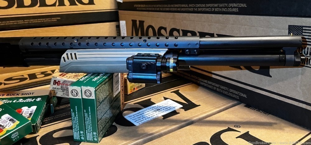 Mossberg Tactical Defense Riot Assault 12ga Shotgun FDE Side Folding Stock-img-2