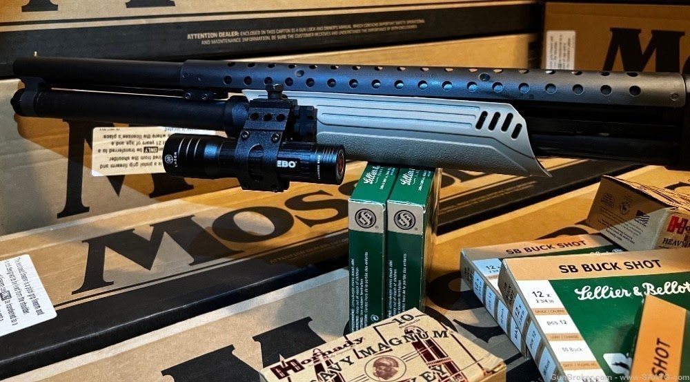 Mossberg Tactical Defense Riot Assault 12ga Shotgun FDE Side Folding Stock-img-6