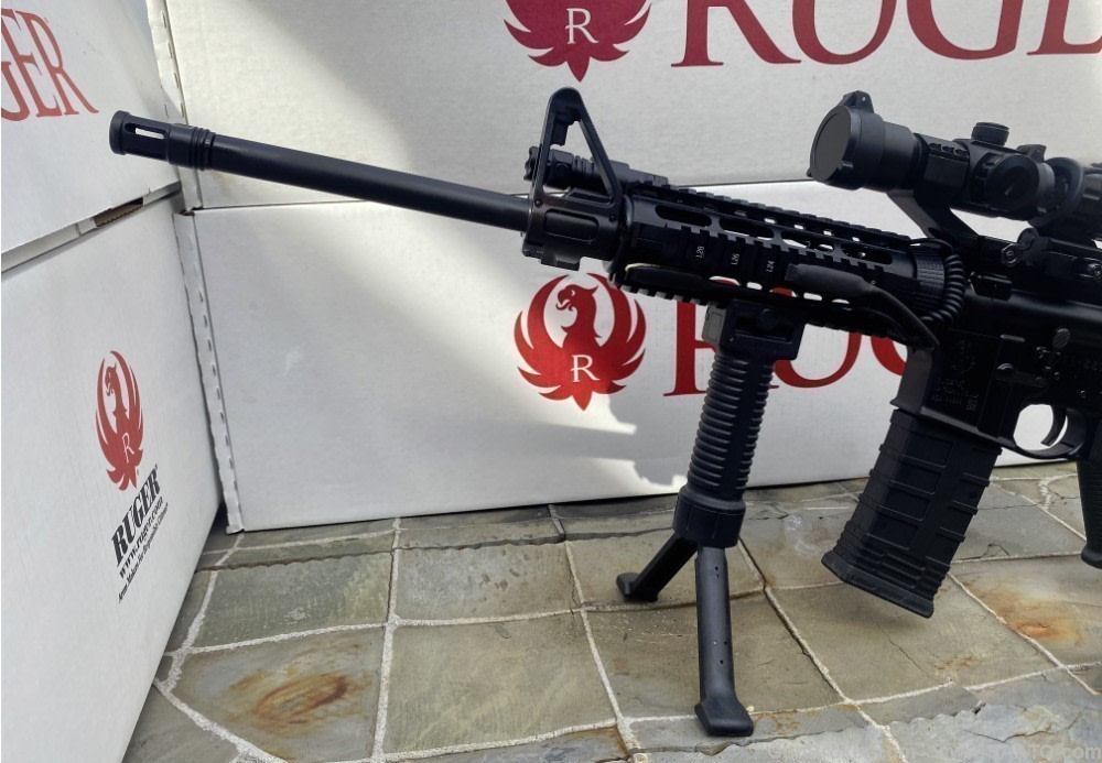AR15 Ruger Tactical Pack AR556 RED/GREEN Dot GREEN LASER/LIGHT-img-1
