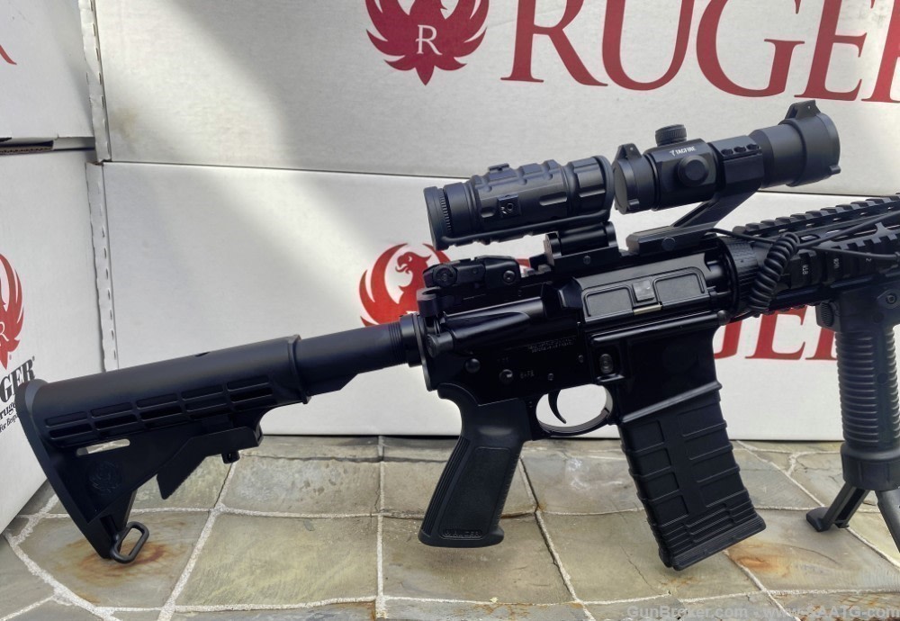 AR15 Ruger Tactical Pack AR556 RED/GREEN Dot GREEN LASER/LIGHT-img-5
