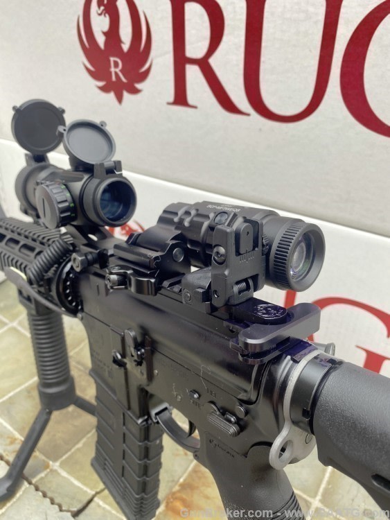 AR15 Ruger Tactical Pack AR556 RED/GREEN Dot GREEN LASER/LIGHT Magpul Stock-img-6