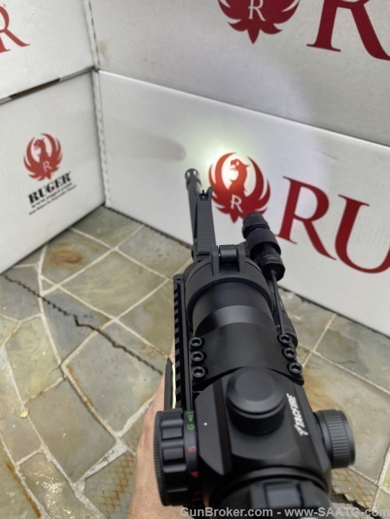 AR15 Ruger Tactical Pack AR556 RED/GREEN Dot GREEN LASER/LIGHT Magpul Stock-img-9