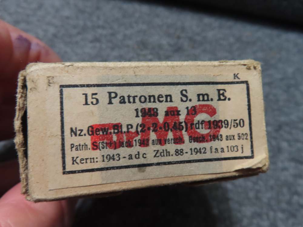 2 BOXES 30 ROUNDS WWII GERMAN 8mm MAUSER AMMO S.M.E.+S.M.K. YELLOW TRACER-img-4