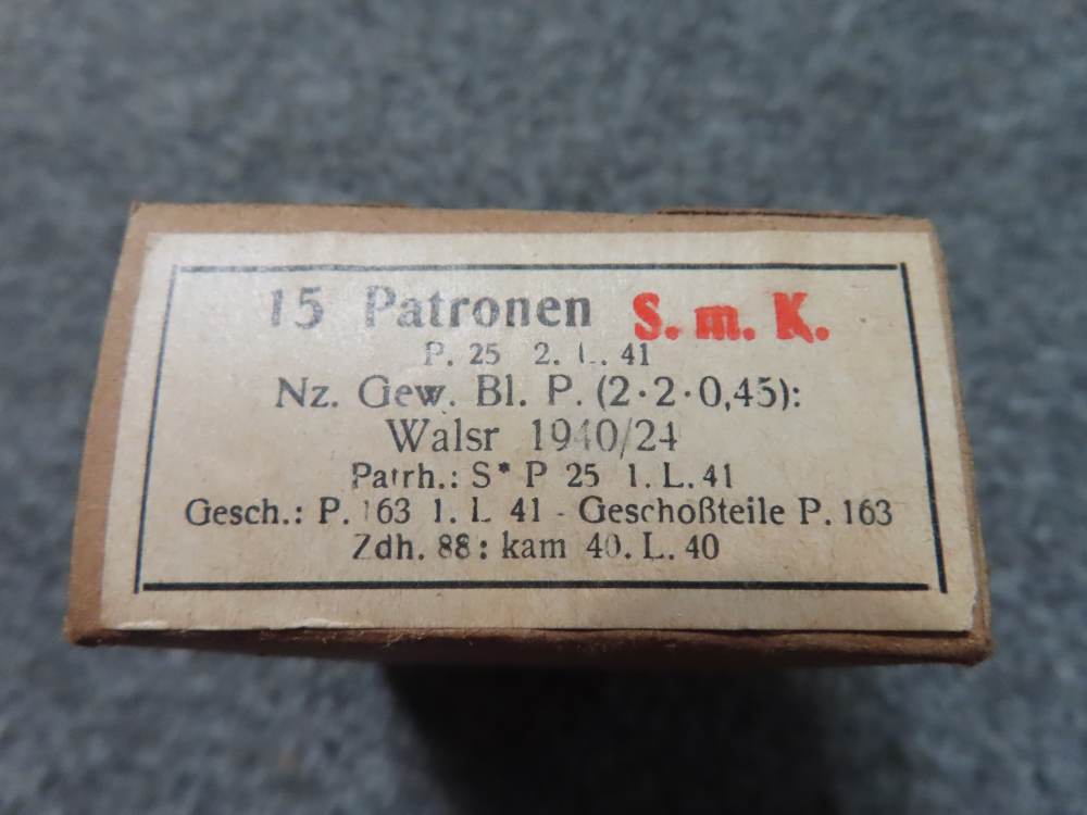 5 BOXES 75 ROUNDS WWII GERMAN 8mm MAUSER RIFLE AMMO-TROPICAL, TRACER, MORE-img-1