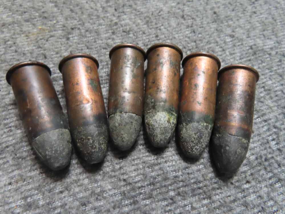 12 ROUNDS OF ANTIQUE SPENCER 56-50 RIMFIRE CALIBER CARTRIDGES-img-1
