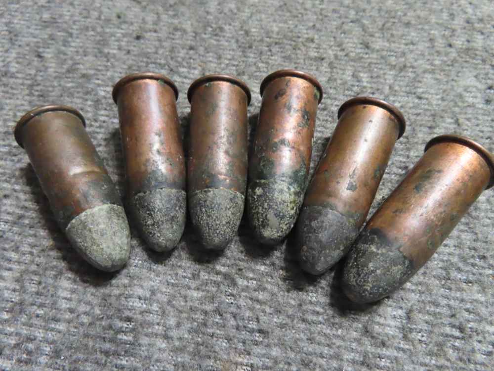 12 ROUNDS OF ANTIQUE SPENCER 56-50 RIMFIRE CALIBER CARTRIDGES-img-2
