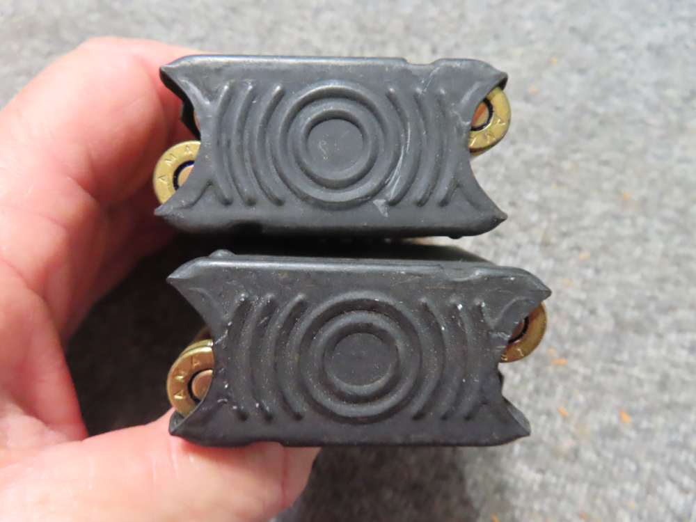 32 ROUNDS & (4) M1 GARAND EN BLOC CLIPS OF 30/06 AMMO-CLEAN-img-4
