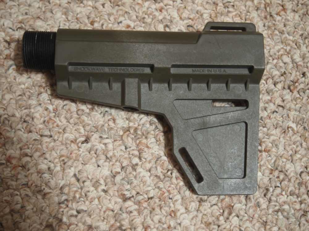 2 Shockwave Blade Pistol Stabilizers OD and Black with tubes-img-1