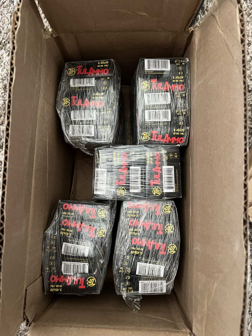 500rds Tulammo 5.45x39 AK74 Ammo Steel Case -img-0