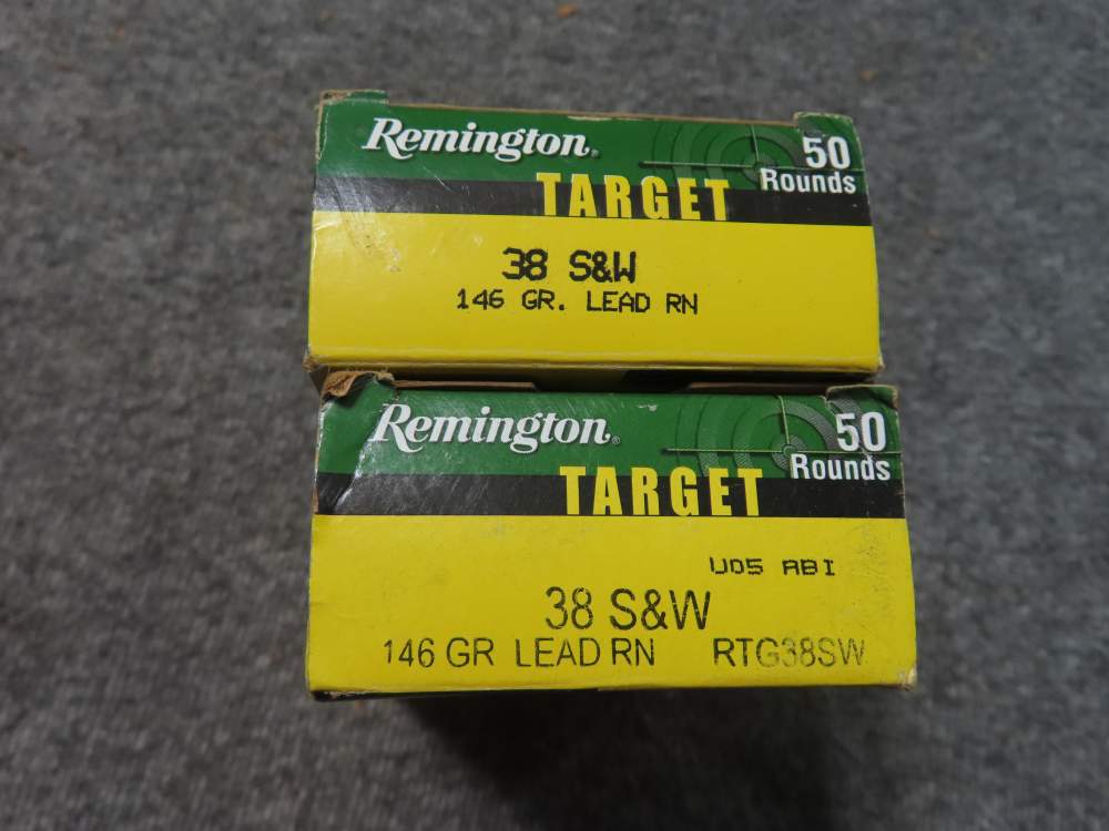 2 BOXES 100 ROUNDS REMINGTON TARGET .38 SMITH & WESSON CALIBER AMMUNITION-img-5