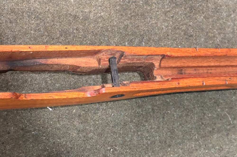 Used - Chinese Type 56 SKS Spike Bayonet Groove Wood Stock - Very Good -img-56