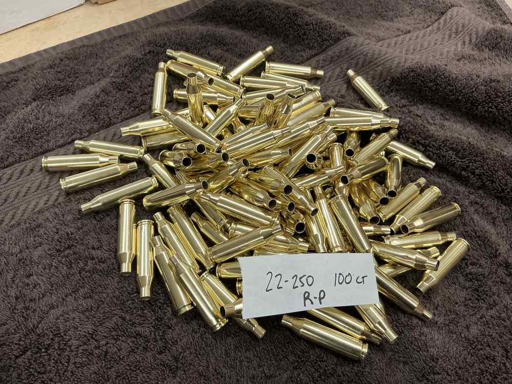 100 pieces Remington 22-250 Head stamp brass previously fired-img-0