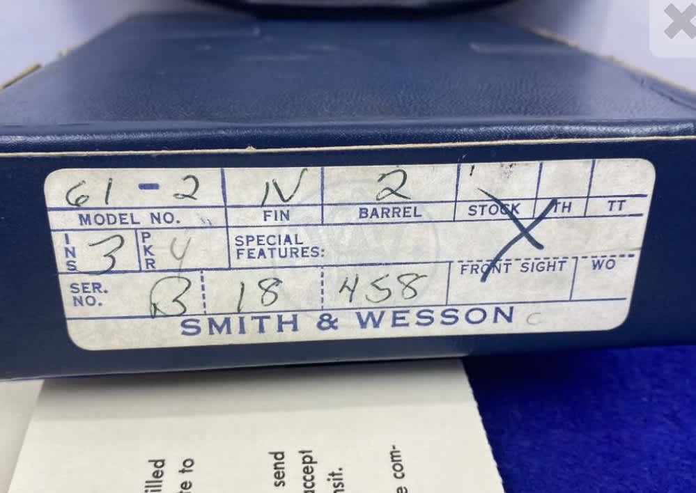Smith & Wesson Model 61-2 Escort .22 LR Nickel – Original Box C&R-img-1
