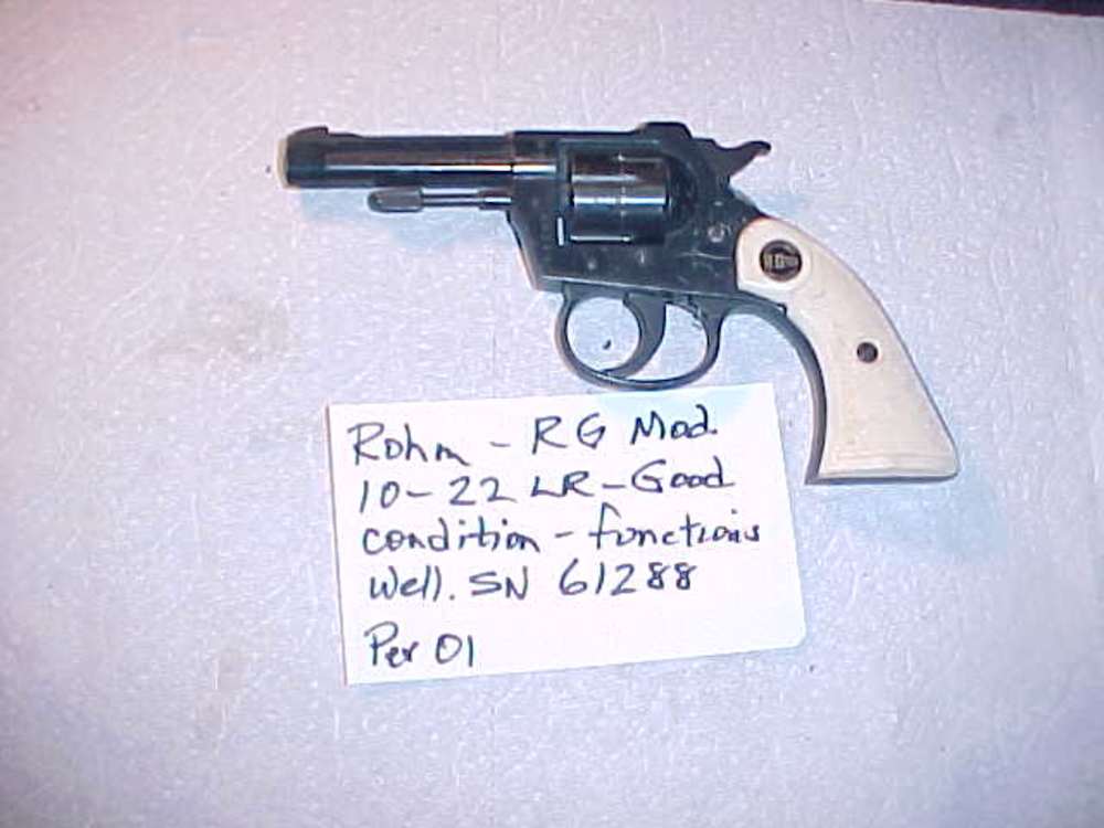  RG 10 - 22 LR, No known issues, SN# 61288 -img-0