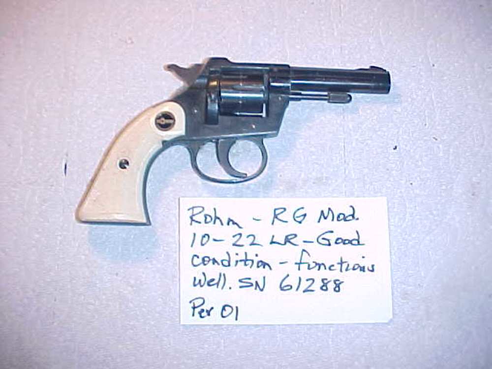  RG 10 - 22 LR, No known issues, SN# 61288 -img-1