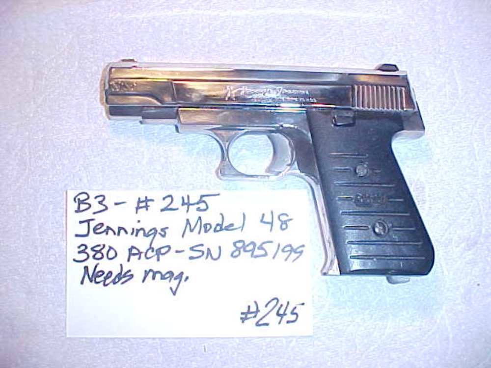  Item # 245 - Jennings Model 48 - 380 ACP - SN# 895199 - Needs a Magazine -img-0