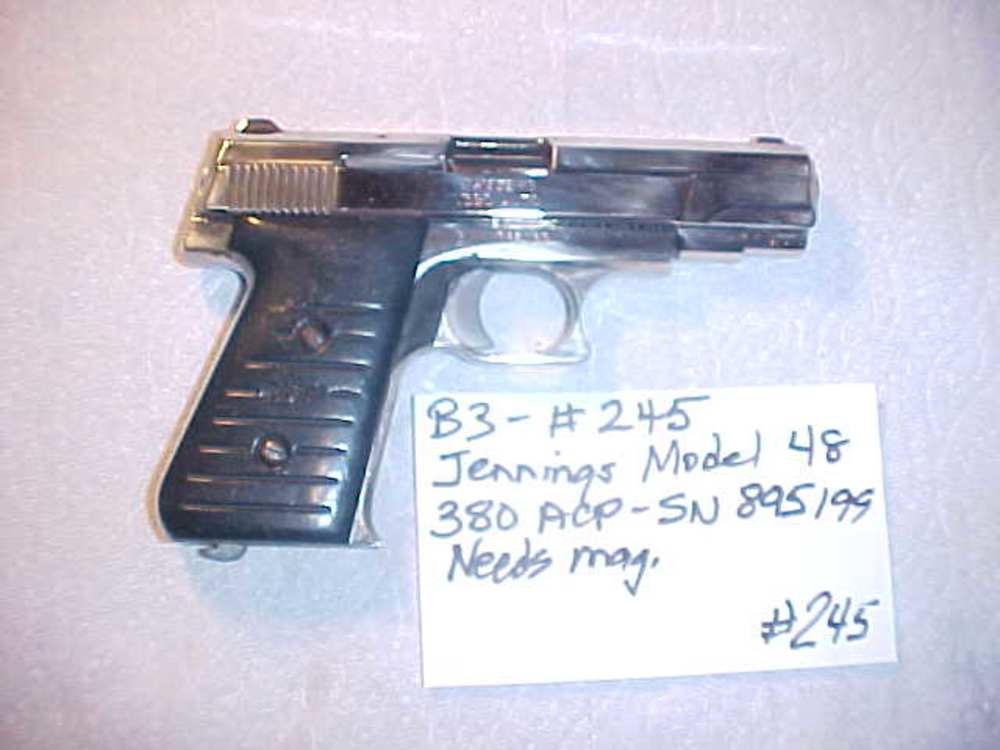  Item # 245 - Jennings Model 48 - 380 ACP - SN# 895199 - Needs a Magazine -img-1