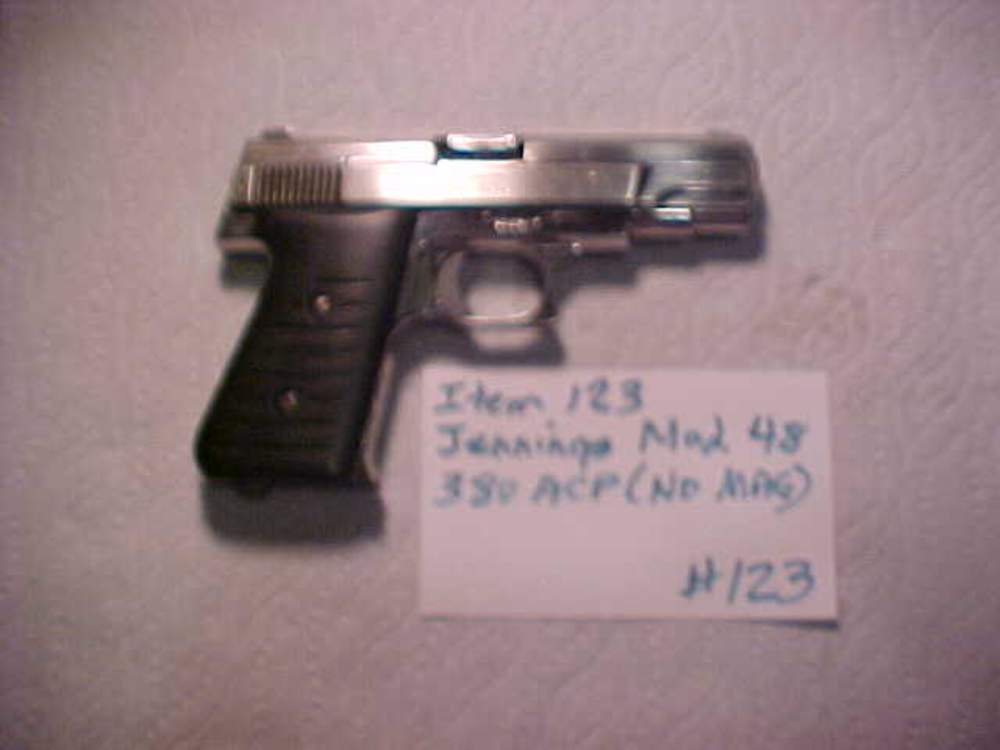 Item # 123 - Jennings Model 48 - Nickel Plated - 380 ACP - Needs Magazine  -img-1