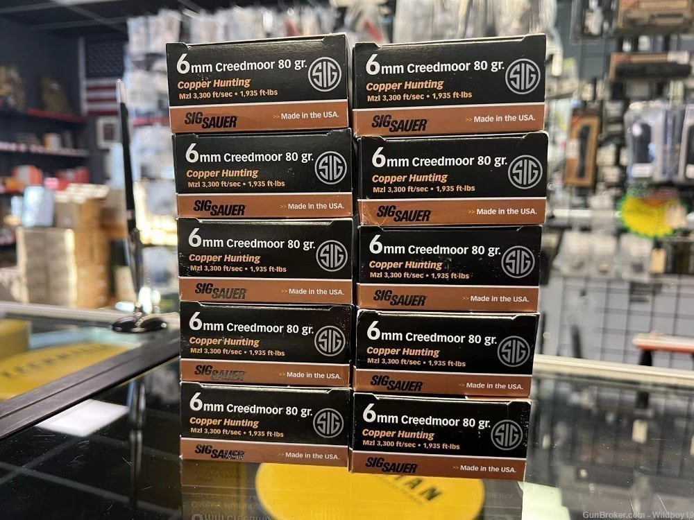 Sig Sauer E6MMCH120 Elite Copper Hunting 6mm Creedmoor 80 gr-img-1
