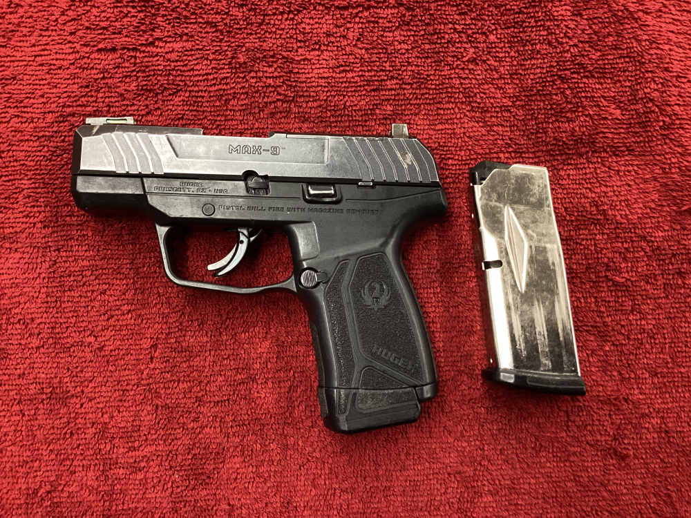 Ruger Max-9 9MM Luger + 2 -Magazines - NO CC FEES!-img-0