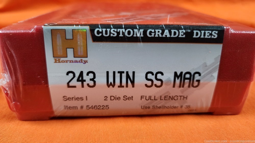 Hornady Reloading Dies Caliber 243 WIN SS MAG, Series I, Item# 546225-img-0