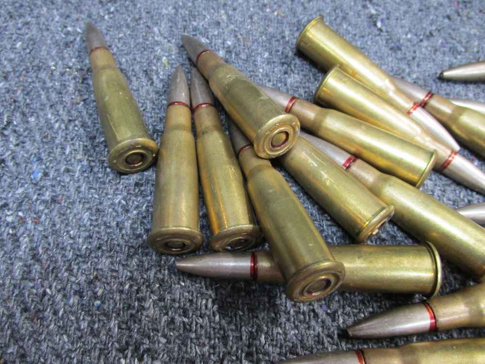 20 ROUNDS OF WWII ERA 8mm LEBEL RIFLE AMMO WITH LATE 1940's DATES-img-2