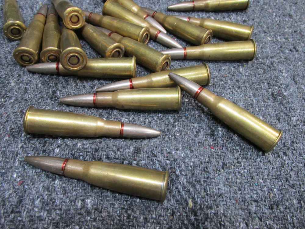 20 ROUNDS OF WWII ERA 8mm LEBEL RIFLE AMMO WITH LATE 1940's DATES-img-3