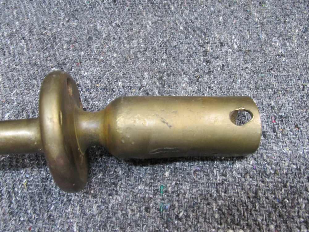 WWII ERA TRENCH TYPE MADE FLAG POLE TOPPER WITH STAR, 8 1/2" OVERALL-img-7
