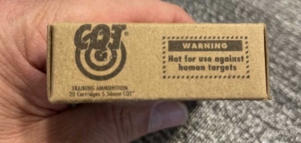 CQT 5.56mm Lethal Training Ammunition 20 Rounds -img-1