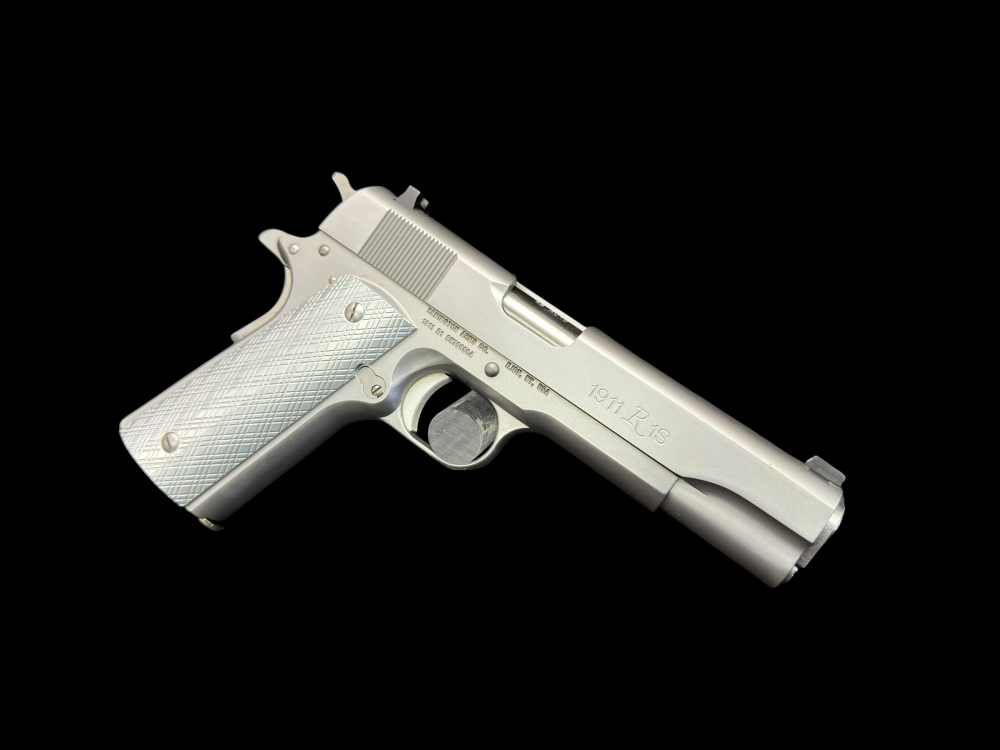 AWESOME, REMINGTON 1911 R1 STAINLESS .45 ACP ORIGINAL BOX & PAPERS -img-11
