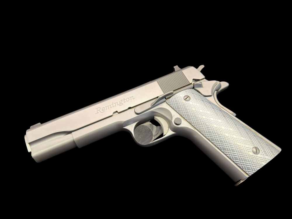 AWESOME, REMINGTON 1911 R1 STAINLESS .45 ACP ORIGINAL BOX & PAPERS -img-5